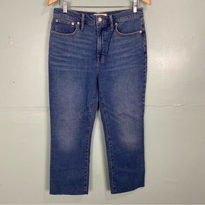 Madewell Slim Demi Boot Jeans Sz 28 Blue NA931 FLAWED
